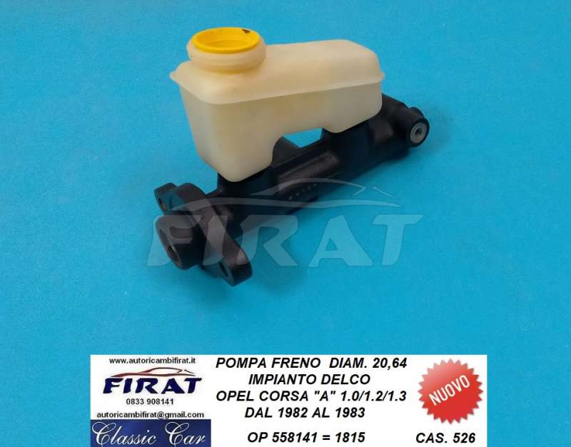 POMPA FRENO OPEL CORSA A 82 - 83 (558141)